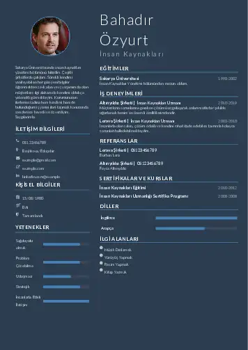 İnsan Kaynakları Cv Örnekleri cv indir